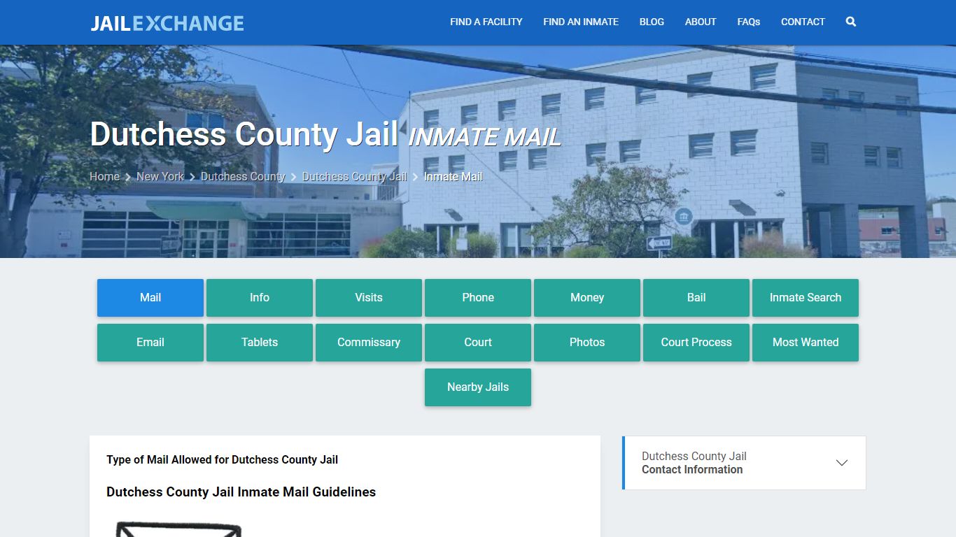 Inmate Mail - Dutchess County Jail, NY - Jail Exchange